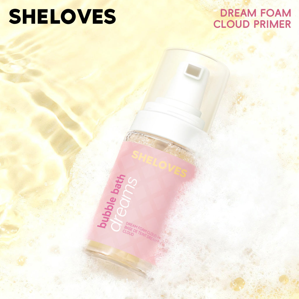Exclusive Supply sheloves Foam Makeup Primer Invisible Pores Non-Cakey Brightening Skin Tone Isolation Patch Cream