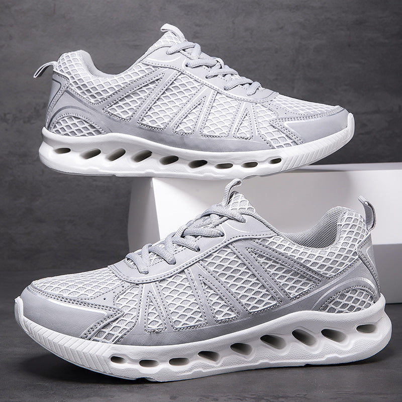 New Men's Running Shoes Large Size Mesh Breathable Casual EVA Lightweight cushioning rebound city commuter shoes