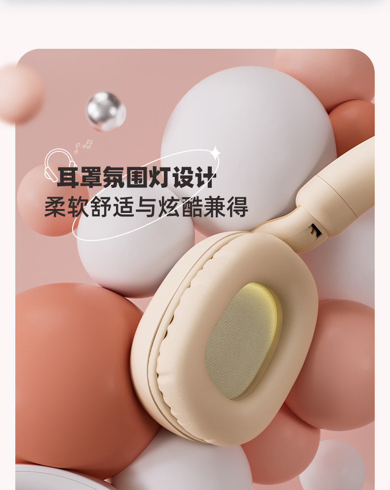 Wireless Headset Bluetooth Earphones Long Battery Life Student Children Cute Cartoon Gaming Headset