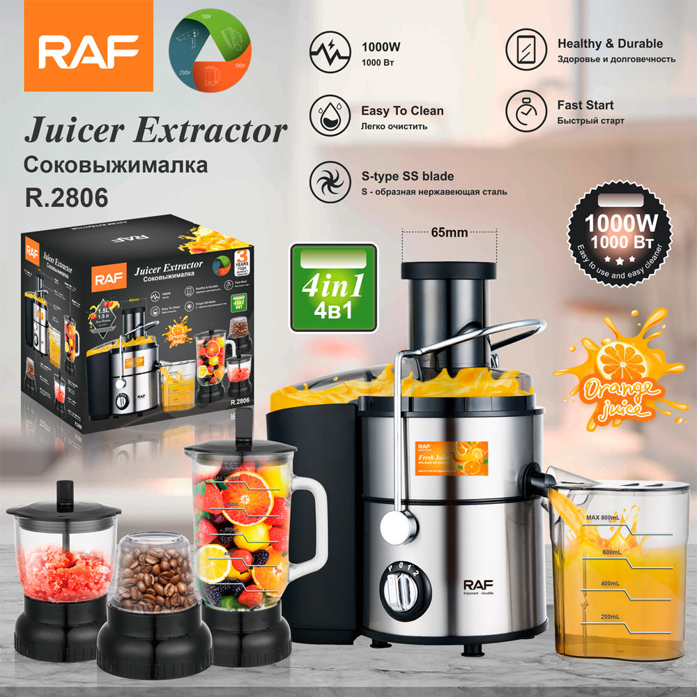 RAF Stainless Steel Juicer Children's Fruit Juice Machine/l Cooking Machine/Juicer Extractor with Juice and Pulp Separation R.2806