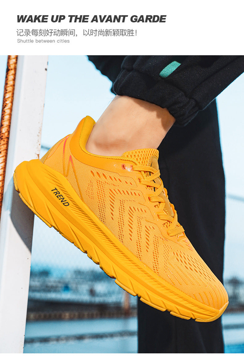 Men's running shoes New Breathable Mesh Student Casual Running Youth Shock Absorbing Anti-Slip Sports Shoes
