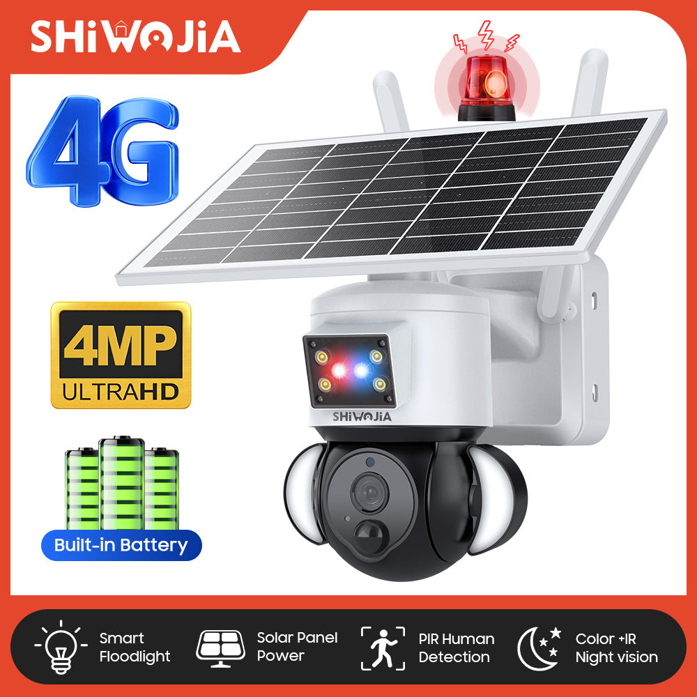 Factory direct sales solar low-power garden camera outdoor alarm surveillance camera40010,000 Pixels