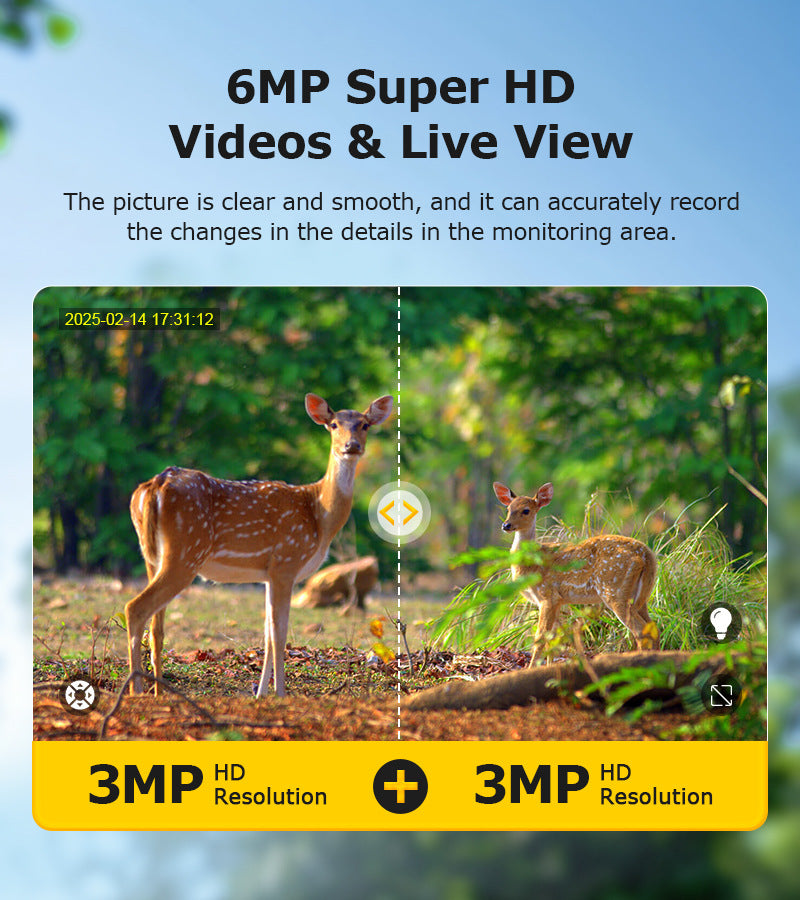 Specially designed for the new bush camouflage pattern4G Solar-powered Camera6MP Hd202x Zoom Surveillance Camera