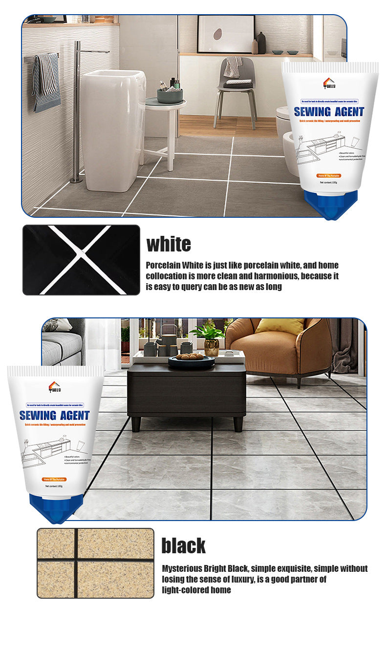 Tile Grout Sealer Floor Tile Kitchen Bathroom Anti-Mold Sealant Sink Toilet Glass Glue Magnetic Tile