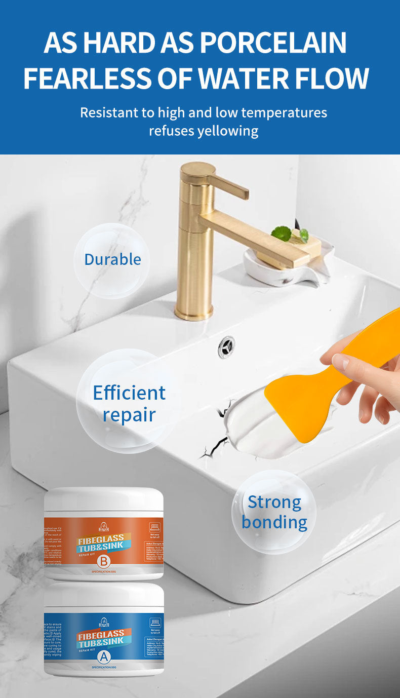 QIDAXIA Ceramic Repair Paste Household Marble Bathtub Wash Basin Bonding Glue Tile Repair Glue