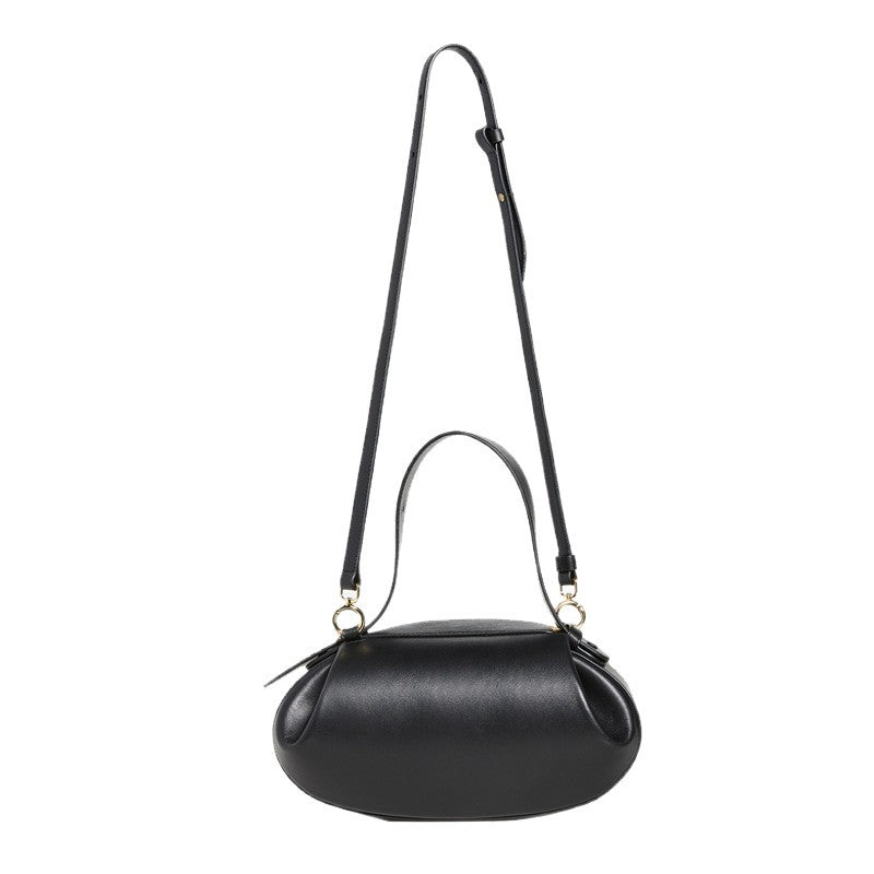 European and American Versatile Trendy Crossbody Bag Casual Three-Dimensional Women's Underarm Small Round Bag High-Quality Fashion Baguette Handbag