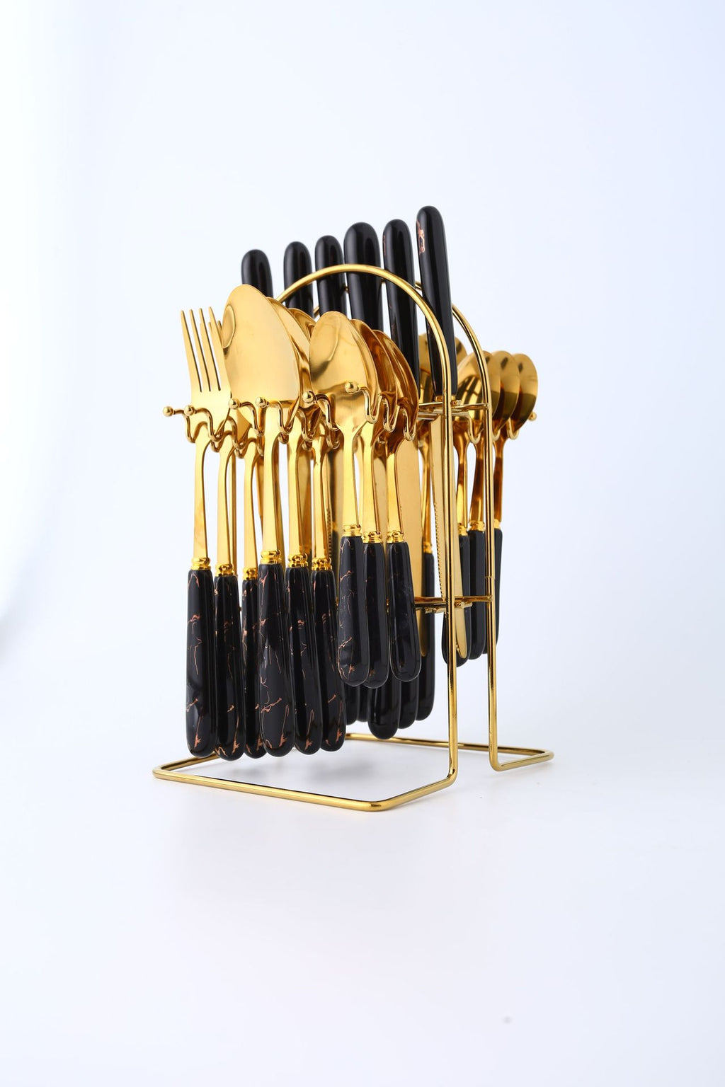 Stainless Steel Ceramic Tableware24Set of Western Cutlery Knife Fork Spoon Gift Box Nordic Style