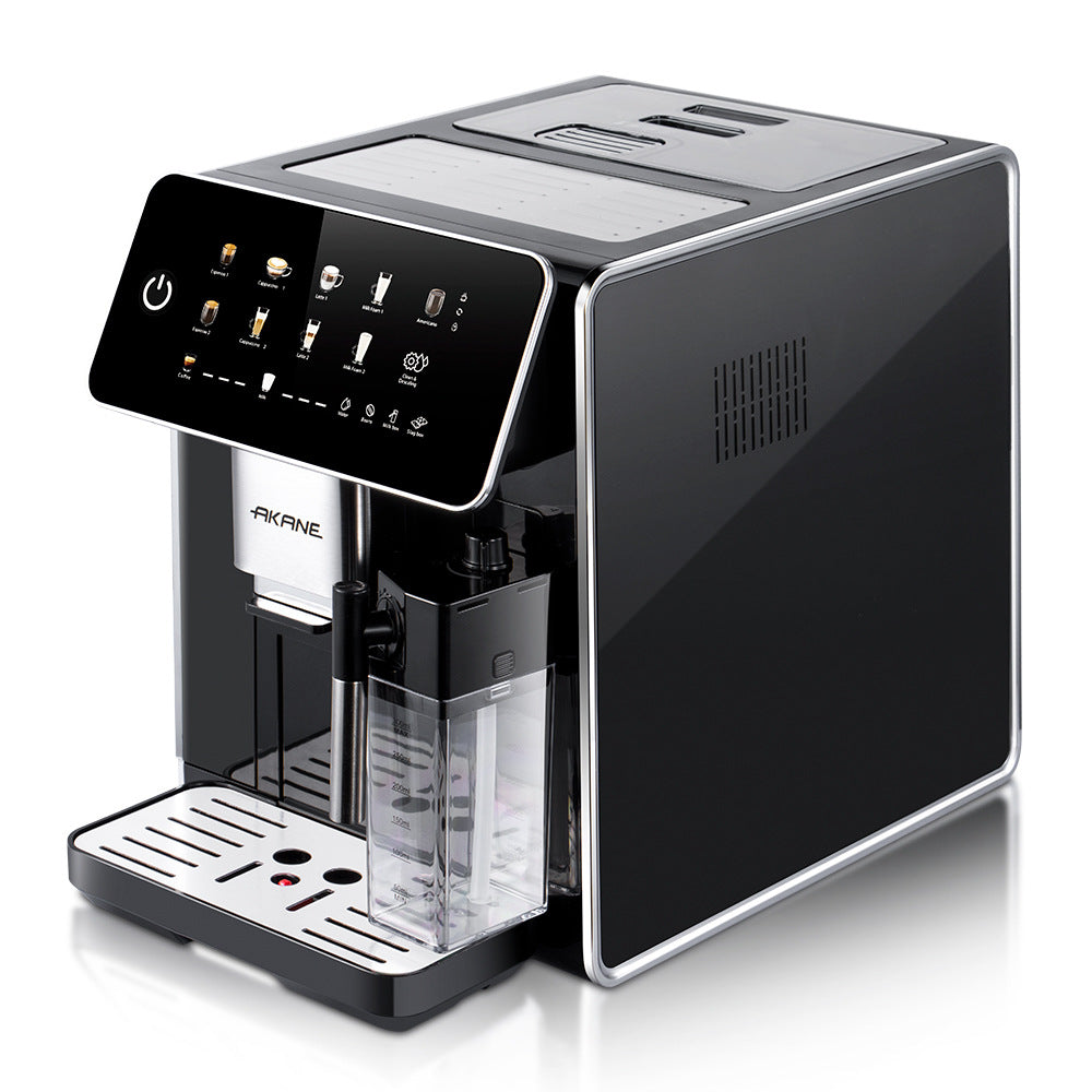 AKＡＮＥEuropean Standard Cross-Border Pump Pressure　Steam Milk Frother Household Small Semi-Automatic Italian Coffee Machine