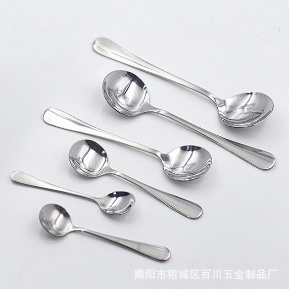1010Western Tableware Stainless Steel Fruit Fork Rice Spoon Grain Spoon Landlord Spoon Public Fork Mud Scraper Spoon