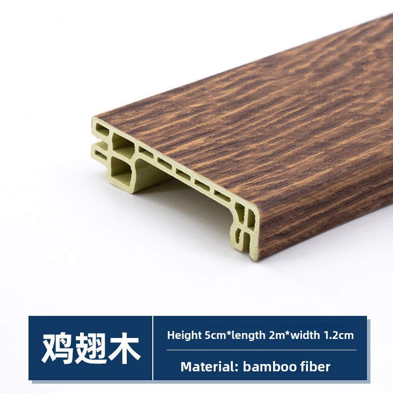 Baseboard, wood-plastic baseboard, project delivery guarantee, bamboo-wood fiber baseboard, wall corner trim pvc Skirting board