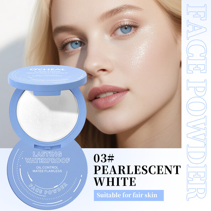 OCHEAL Ouqianya Oil Control Powder Long-lasting Waterproof Matte Setting Powder10g Packaging
