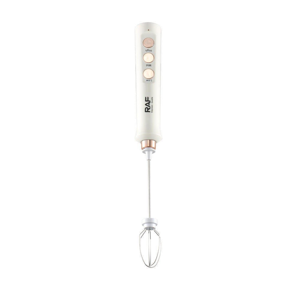 ＲＡＦCafe Milk Frother Egg Beater Household Electric Milk Frother Milk Stirrer 2-in-1