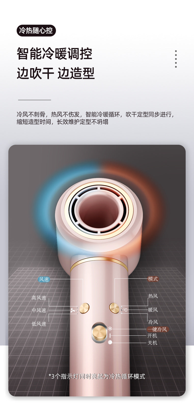 ФенMultifunctional 5-in-1 Hot Air Comb Curling Iron Styling High Power High Speed Hair Care Negative Ion Hair Dryer