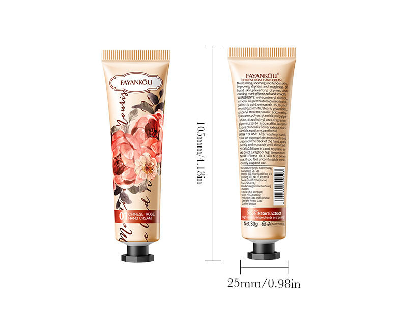 Plant and Fruit Hand Cream FAYANKOU Moisturizing Autumn and Winter Anti-Dry Crack Hand Cream  Foreign Trade Wholesale