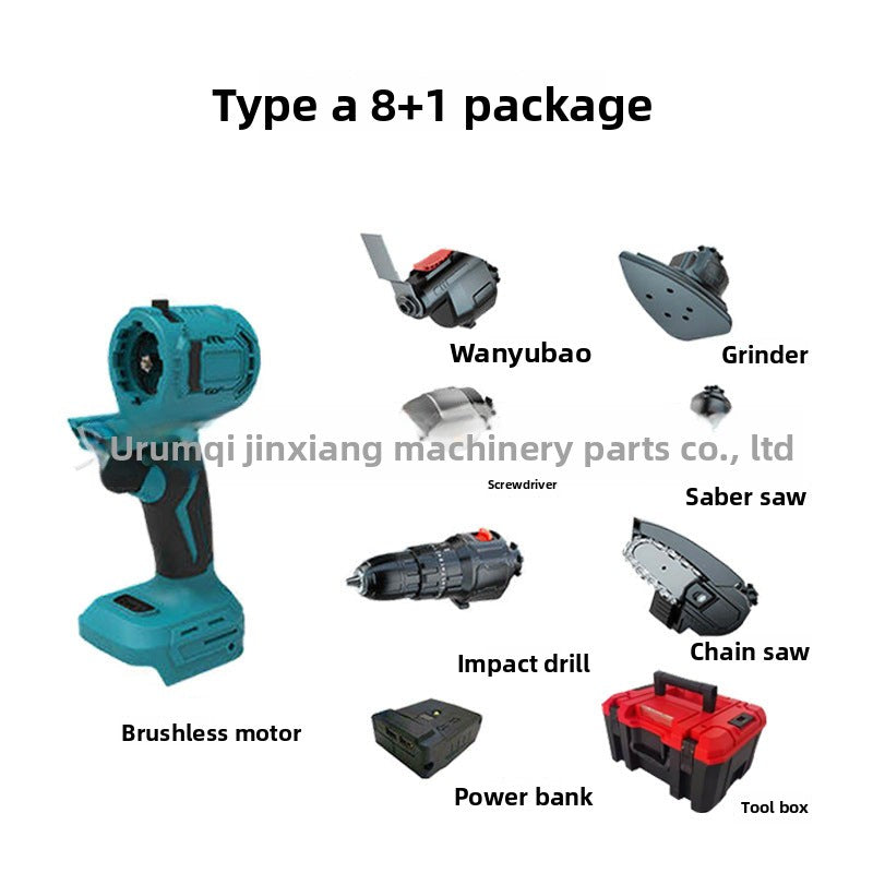 Lithium Battery Multi-Functional Multi-Purpose Treasure New Rechargeable Lithium Battery Brushless Universal Electric Tool Set