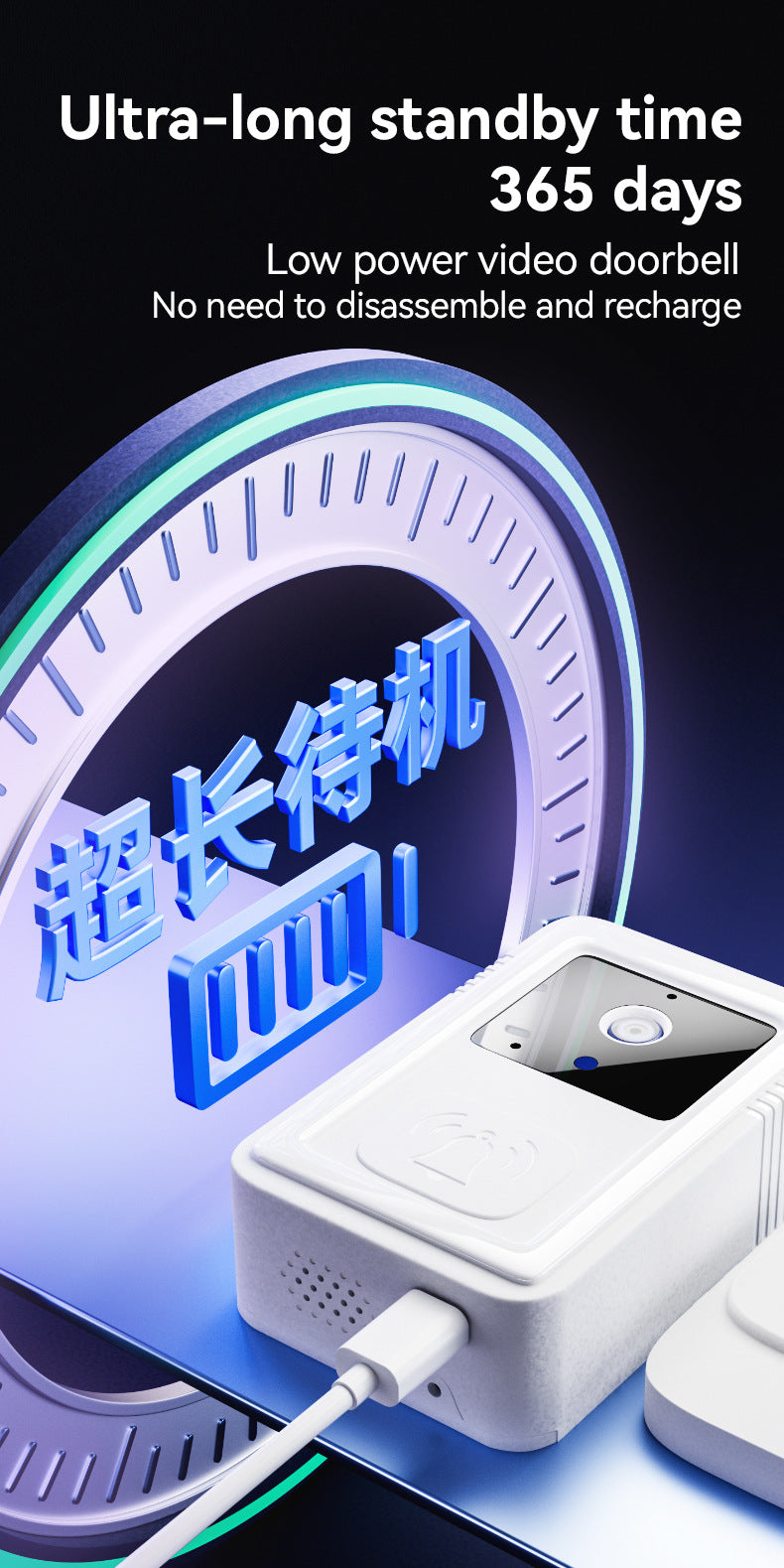 M9Intelligent visual doorbell WiFi Wireless HD Smart Home Intercom Bell Intelligent Security