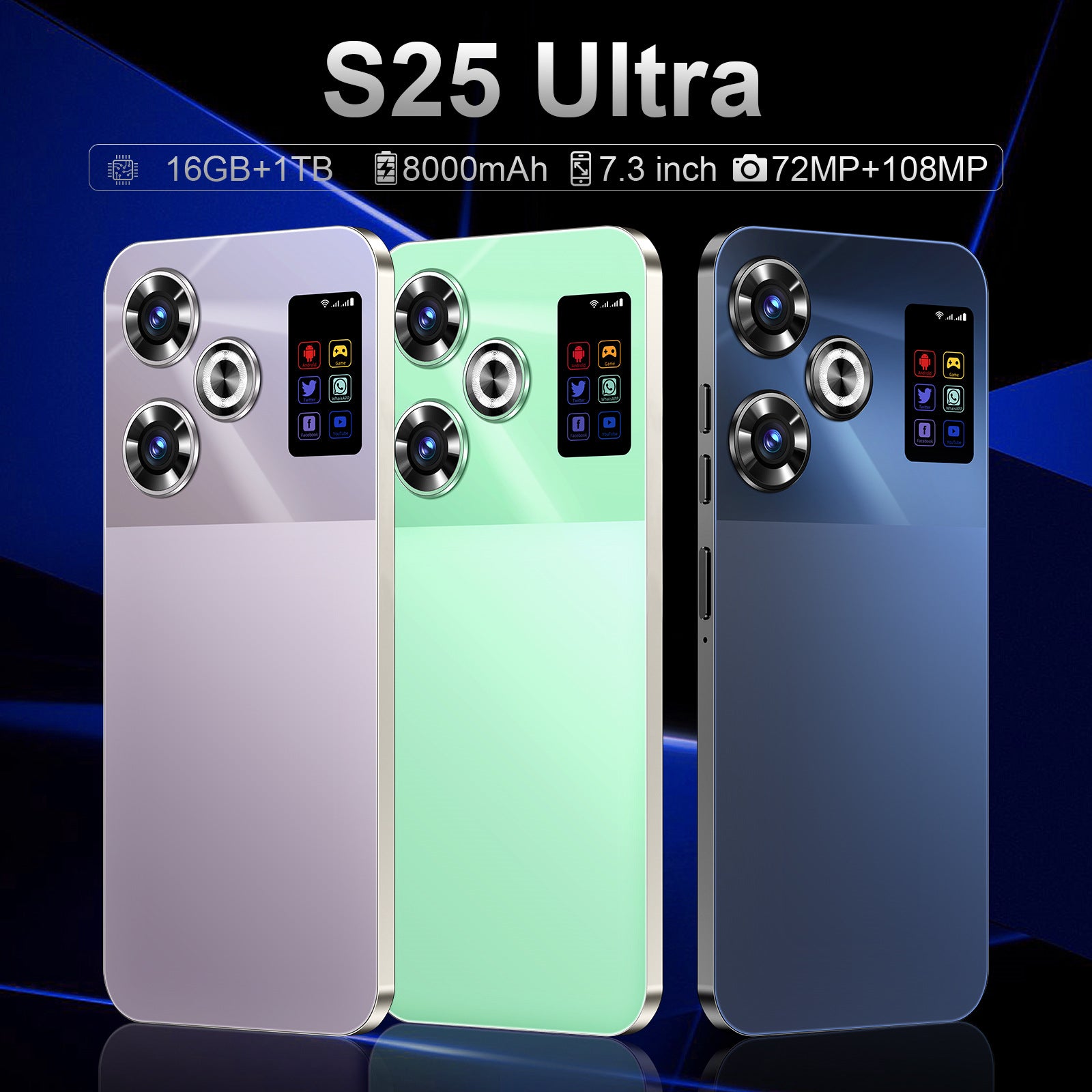Hot Sale S25 Ultra Smartphone16+1TB Android Phone Factory Price AliExpress