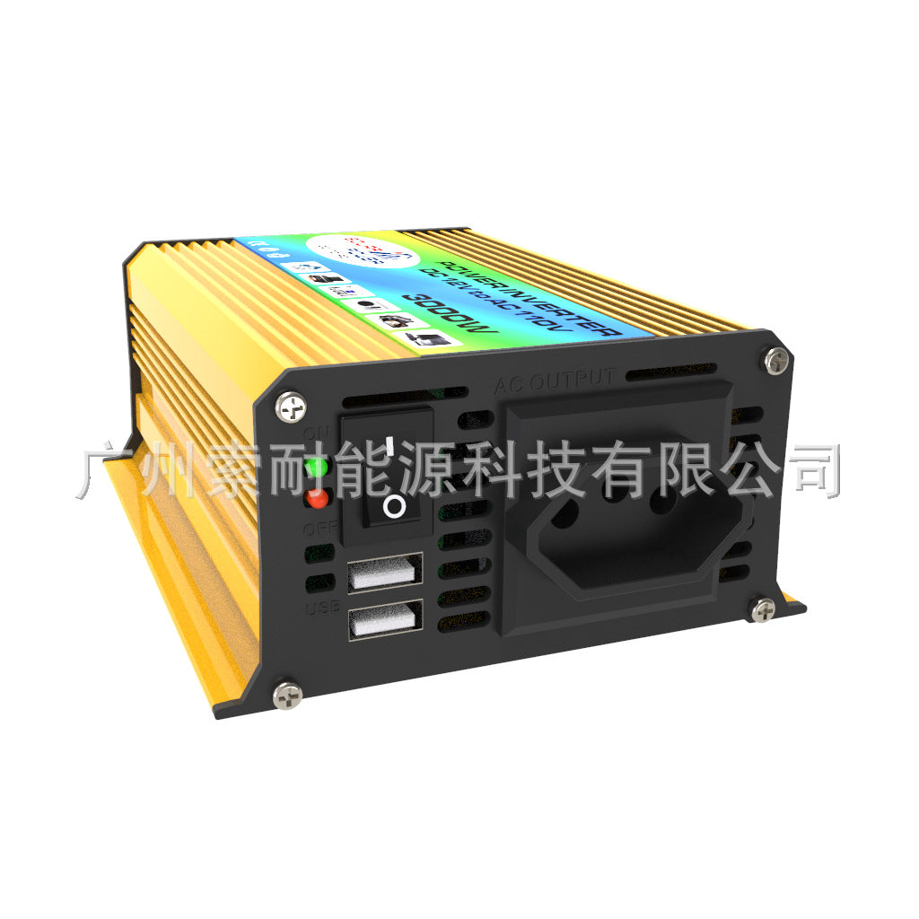 Vehicle Inverter300W 12V Turn110V220V Double USB E-commerce car power inverter
