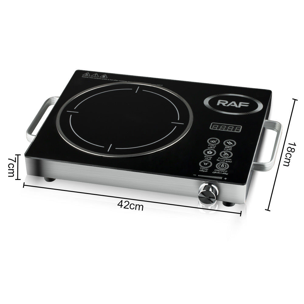 RAF European Standard High-Power Stir-Fry Hot Pot Electric Ceramic Stove Household Multi-Function Light Wave Induction Cooker Countertop Electric Stove8060