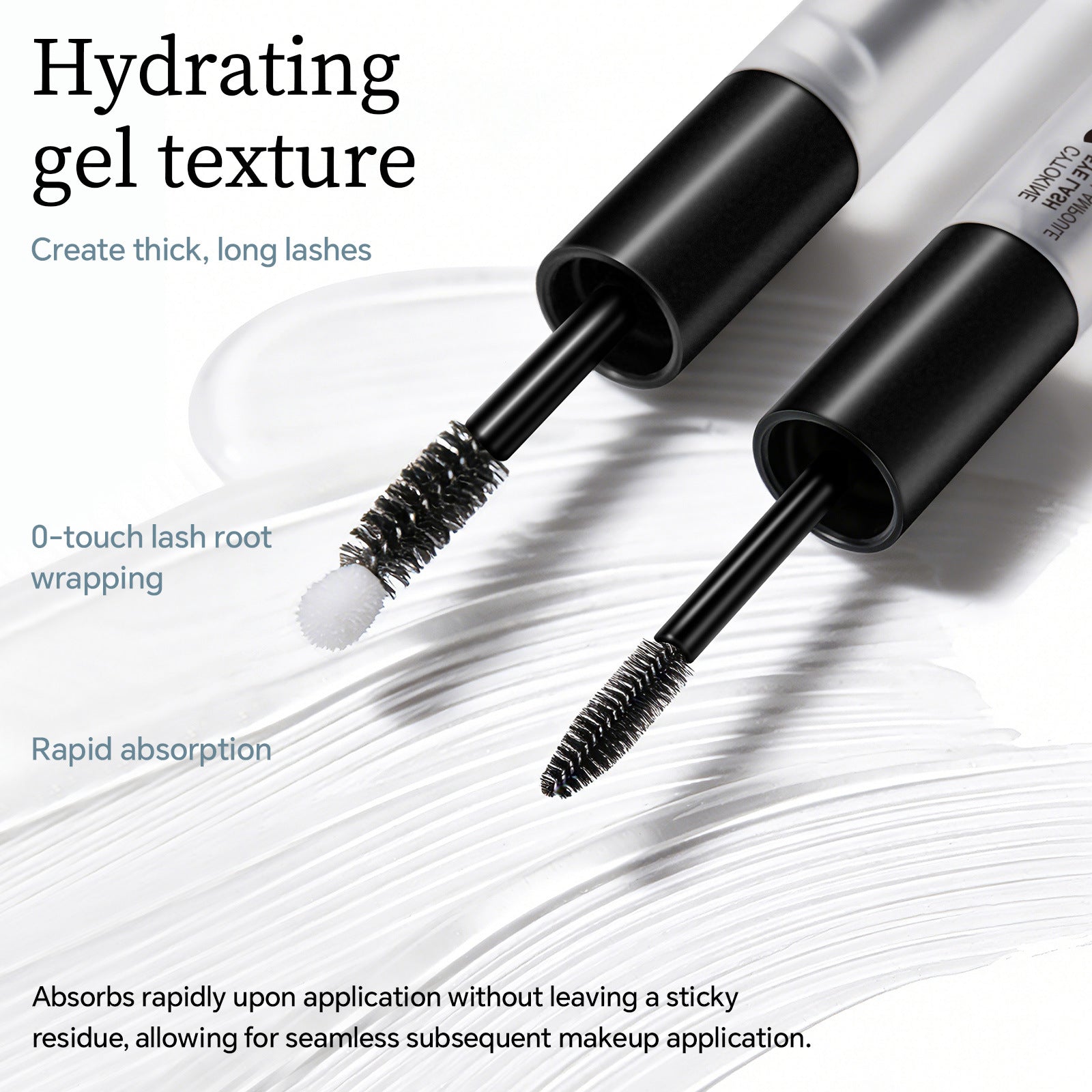 Exclusive Supply Double-ended Ampoule Peptide Eyelash Moisturizing Essence Curling Eyelashes Thick and Long Mascara