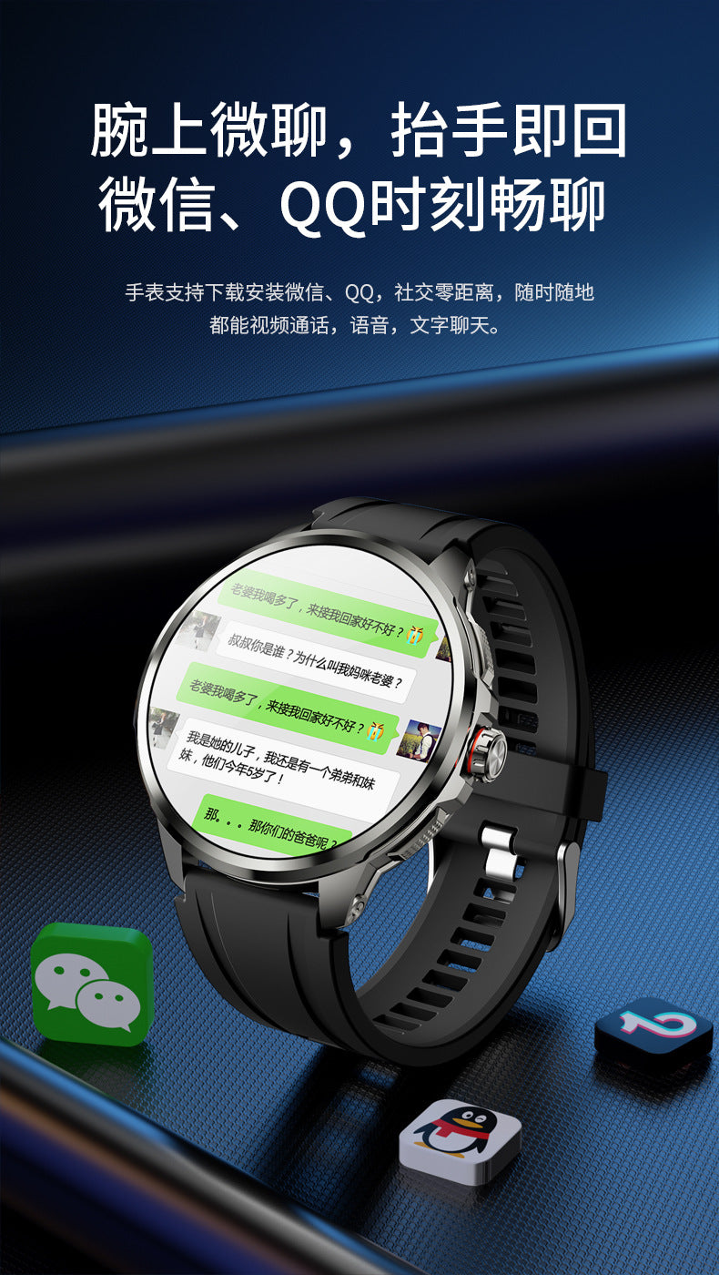 H99Smart Watch5G Dual System Independent SIM Card Global Communication APP Download Video Call Photo Outdoor Sports