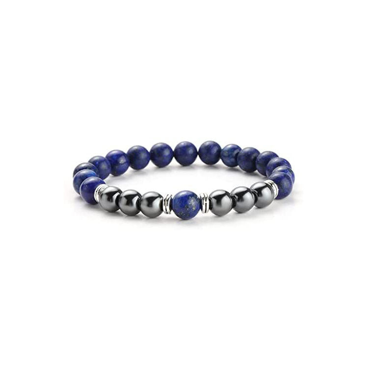 Hot-Selling Tiger Eye Stone Black Gallstone Bracelet Unisex Silver Bracelet Manufacturer Direct Wholesale