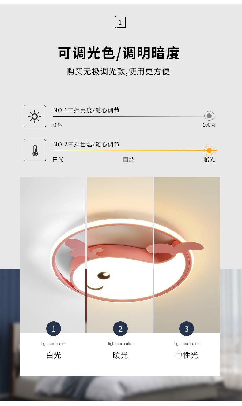 Children's Room Bedroom Light Boys Girls Creative Cartoon Ceiling Light Modern Simple Master Bedroom Light Zhongshan Lighting