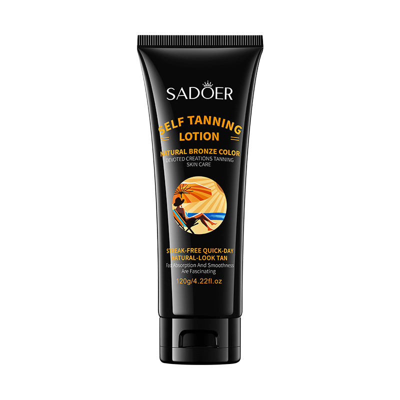 Tanning Moisturizer120gSADOER Moisturizing and Hydrating Wheat Color Sunbathing Essence Lotion for Foreign Trade Cross-Border