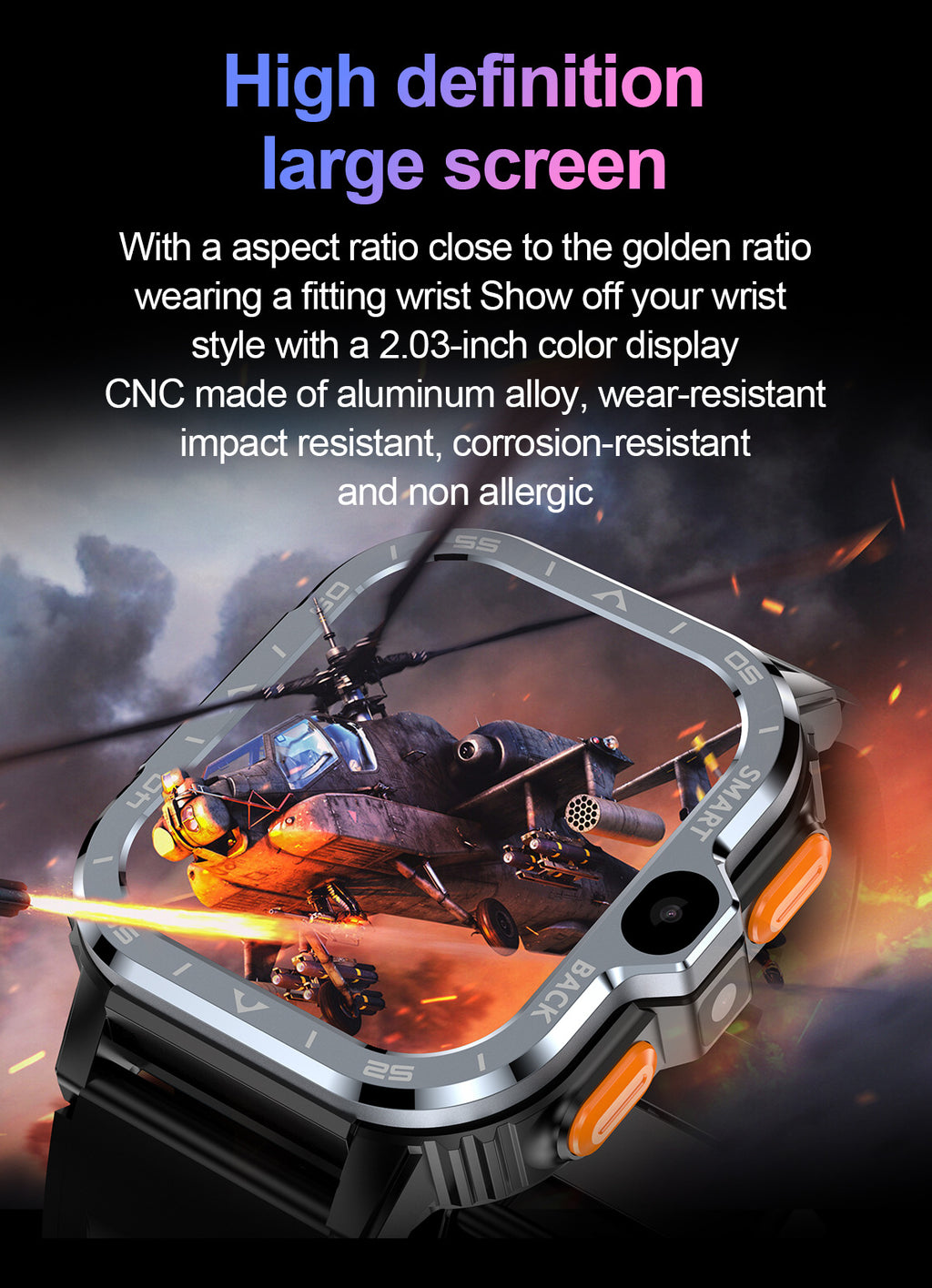 PGD Watch Smart Watch5G Plug-in Card Full Netcom Built-in Google Store Independent APP Download the Three-Proof Sports