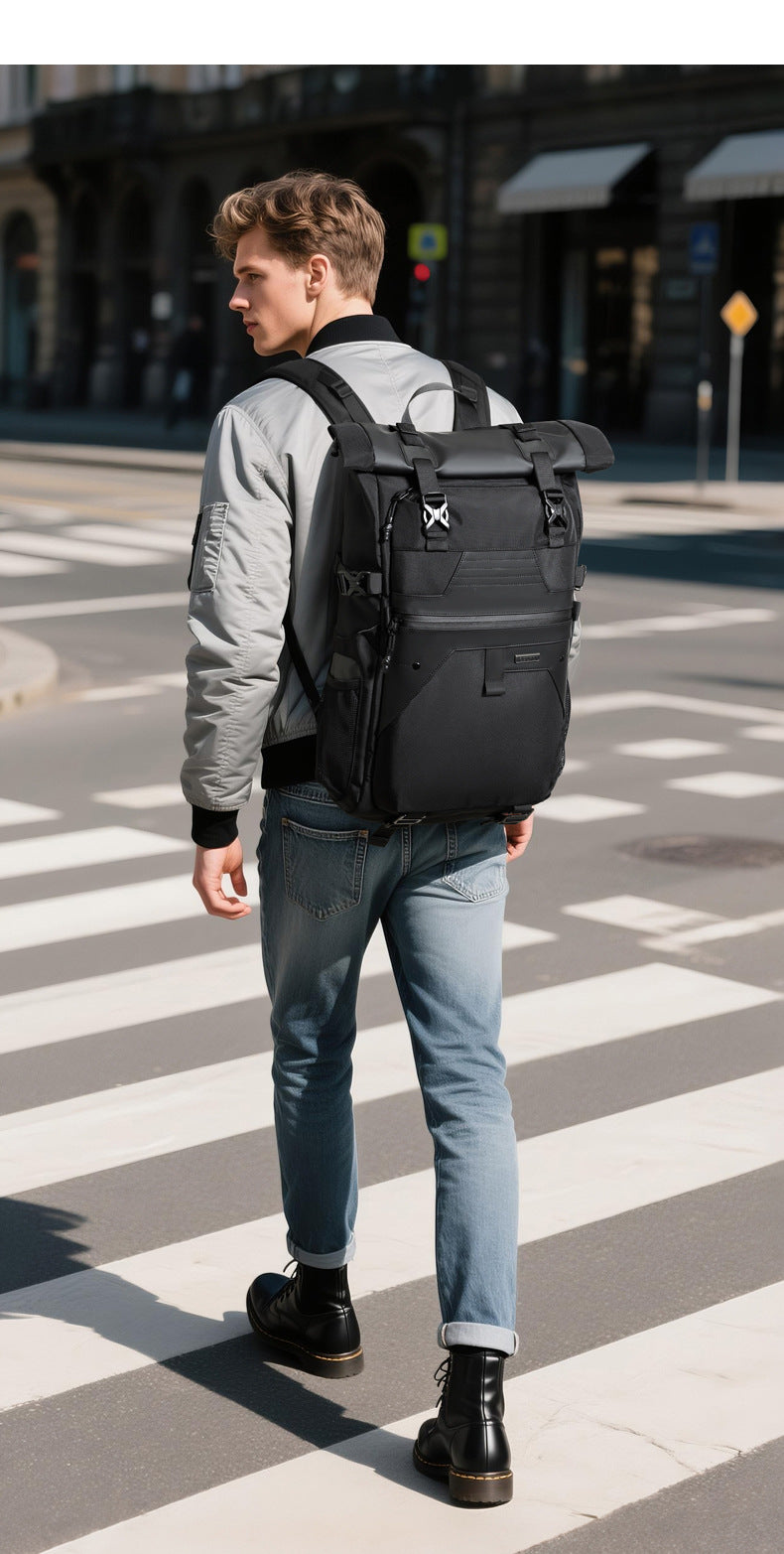 OZUKO Casual Backpack Backpack School Bag Large Capacity Waterproof Computer Bag Unisex Travel Commuting Bag