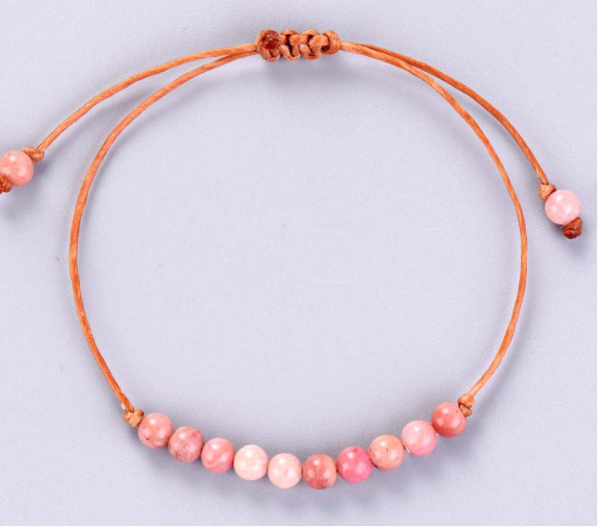 108Pink Quartz Bracelet Lotus Pendant Necklace Bracelet Buddhist Bead Necklace Factory Direct Sale