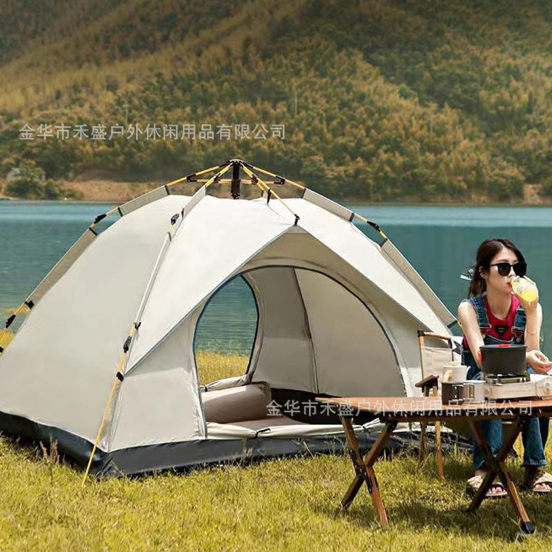 Tent Outdoor Portable Folding Automatic Camping Quick Open Sun Protection Thickened Rainproof Tent Full Set Wholesale