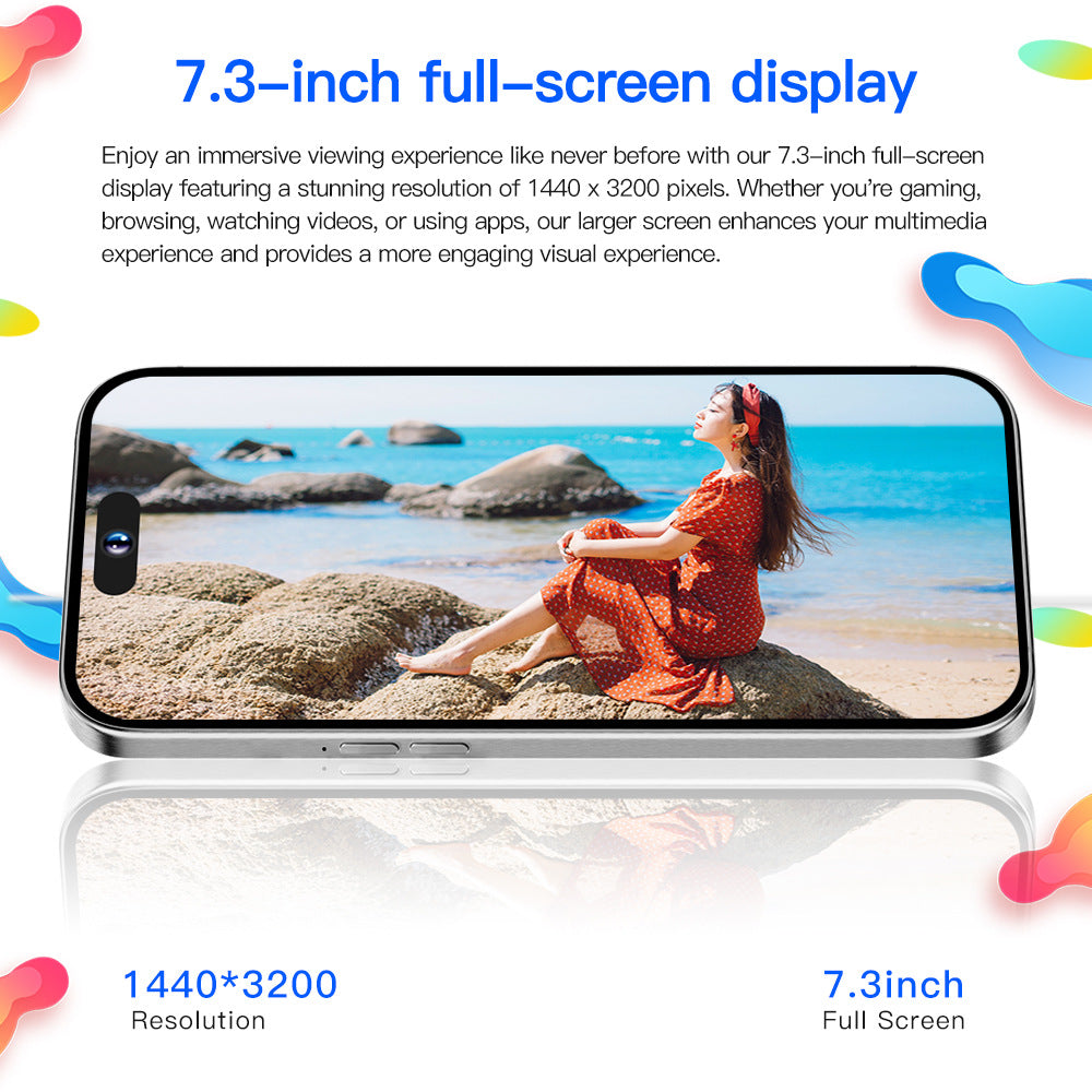 i15Pro Max Android Smartphone 7.3Extra-large Screen16+1T(Popular)