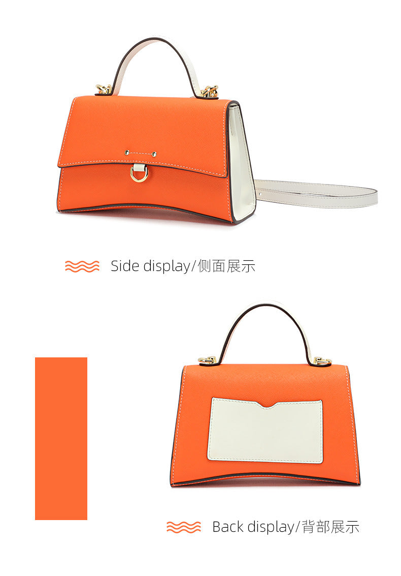 New Summer Korean Fashion Simple Kelly Bag Women's Single Shoulder Crossbody Small Bag Elegant Personality Small Square Bag