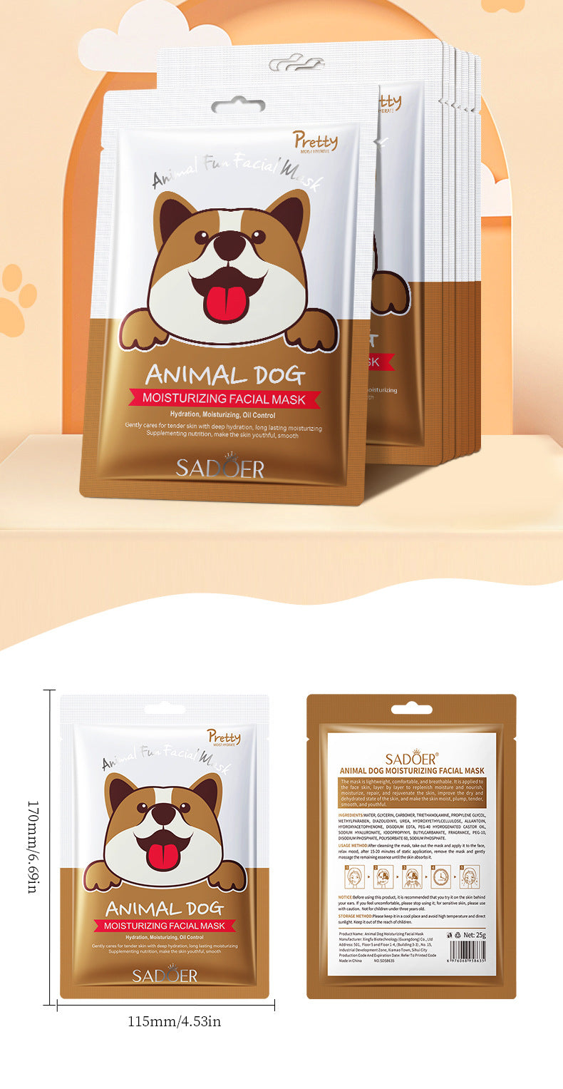 Animal Pattern Mask25g SADOER Hydrating and Moisturizing Skin Care Tablets for  Wholesale