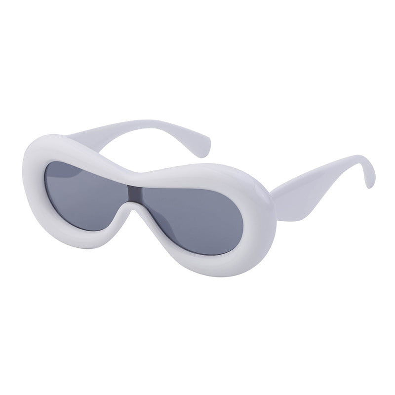 Europe and America Y2K Sunglasses for Women Trendy One-Piece Sunglasses Party Quirky Street Style Fashion Women's Glasses Wholesale