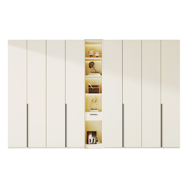 Solid Wood European Pine Board Door to Ceiling60cm Depth18mm Thickened Cabinet Body Wardrobe for Home Bedroom Cream Style Closet