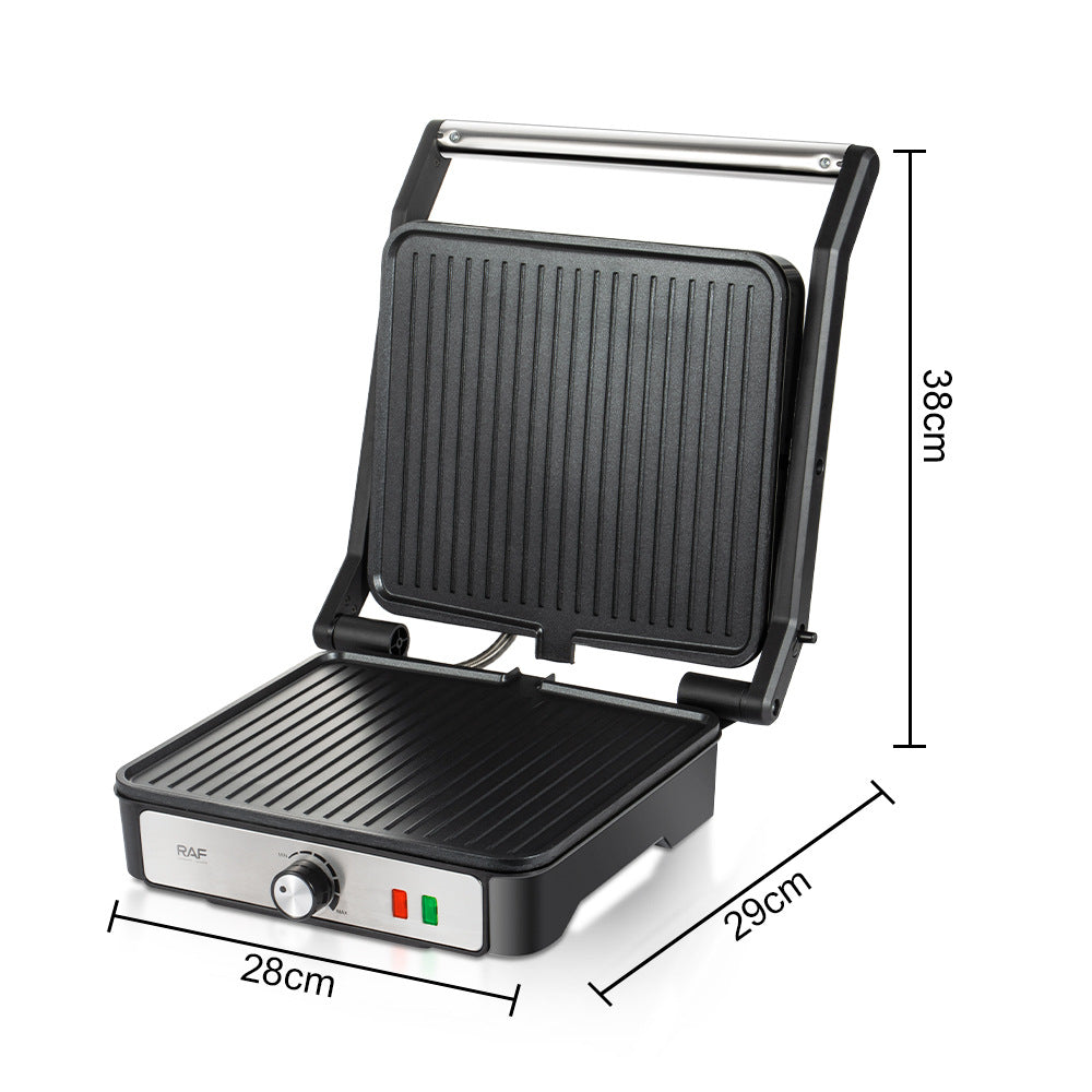 RAF European Style Household Panini Sandwich Maker Breakfast Machine Grill Meat Sausage Machine Burger Steak Machine R2601