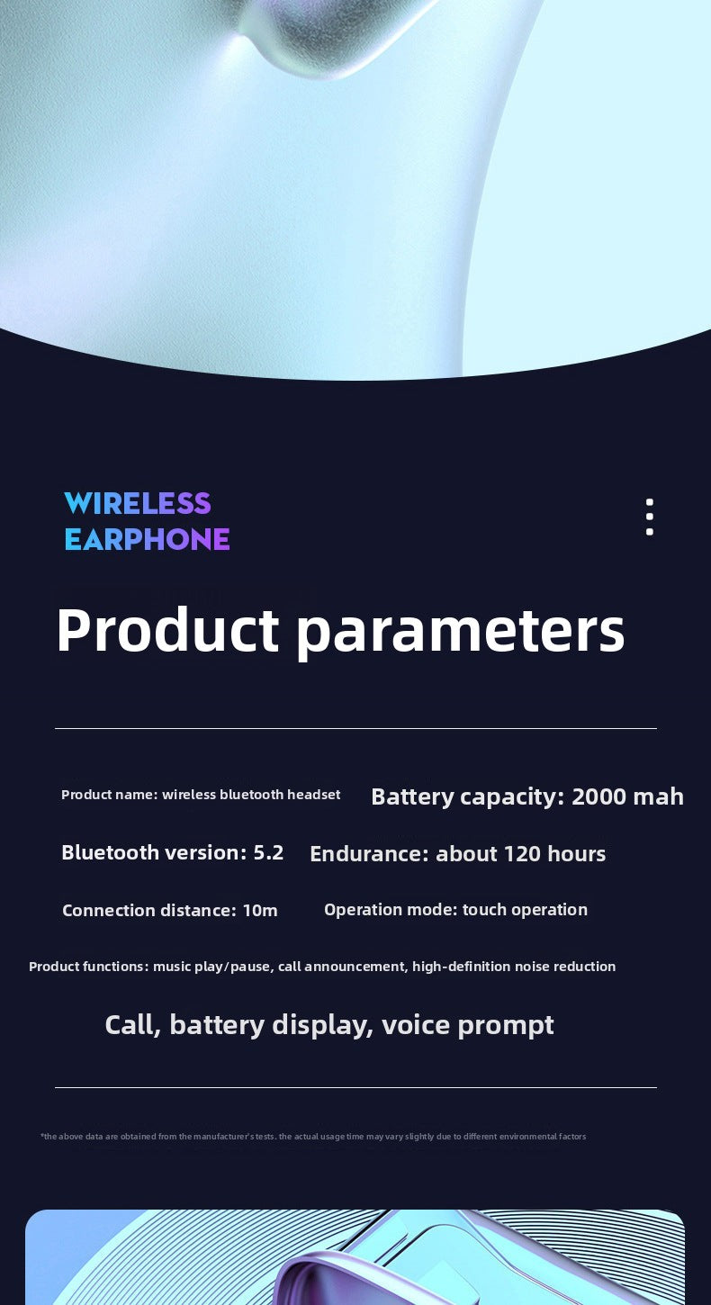 Popular M9Wireless Bluetooth Headset TWS In-ear long-lasting high-quality private model wireless Bluetooth earphones