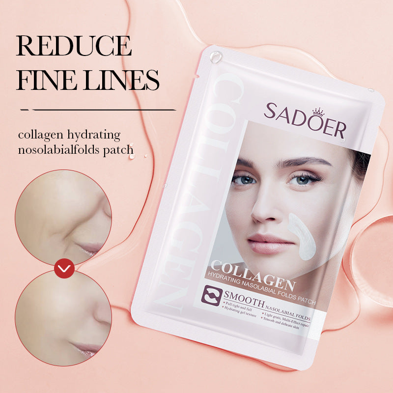 Nasolabial Fold Stickers2.7g SADOER Collagen Hydrating Gel Lifting Patch  Enmu Wholesale