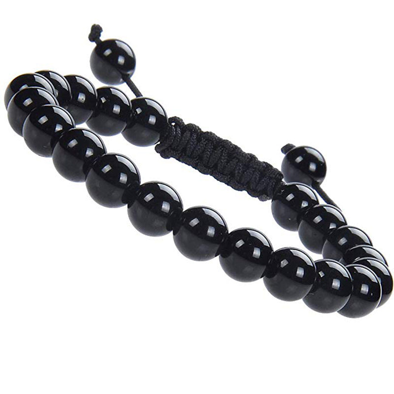 AliExpress Natural Tiger Eye Stone Bracelet Agate Couple Woven Bracelet Peacock Stone Woven Bracelet