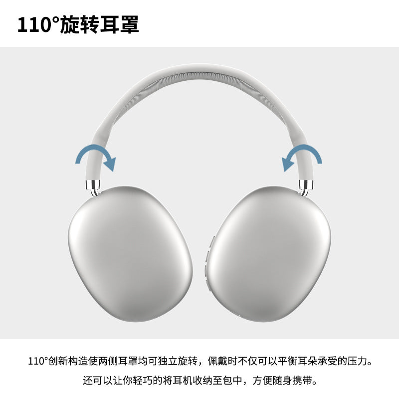 Hot-selling Over-ear Bluetooth Headphones with Long Battery Life, Wireless Headset Compatible with Apple Max Huawei