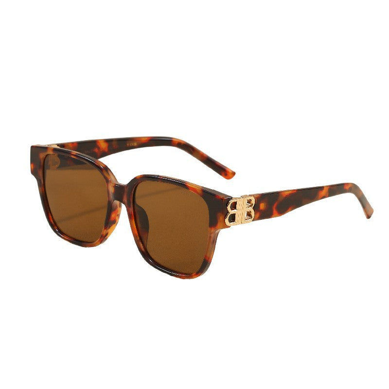 2025New BB European and American Fashion UV Protection Large Frame Acetate Sunglasses Unisex High-end Feel