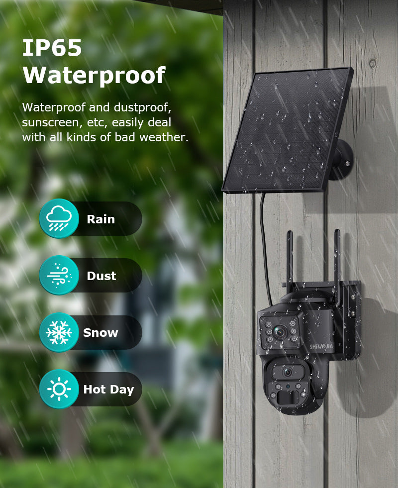 AOV 600Wan Solar Low Power Consumption Camera7*24Hourly Full Color Night Vision Low Frame Rate Long Video Surveillance