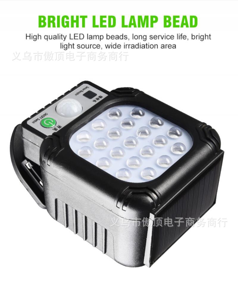 Outdoor Solar Light Lithium Battery Street Light Split Type Garden Light LED Wall Lamp Human Body Sensor Garden Light