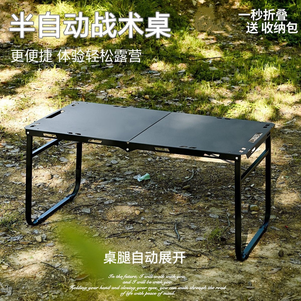 Shadow Hydraulic Tactical Table Extra Large Outdoor Semi-Automatic Folding Table IGT Multifunctional Table Camping Equipment