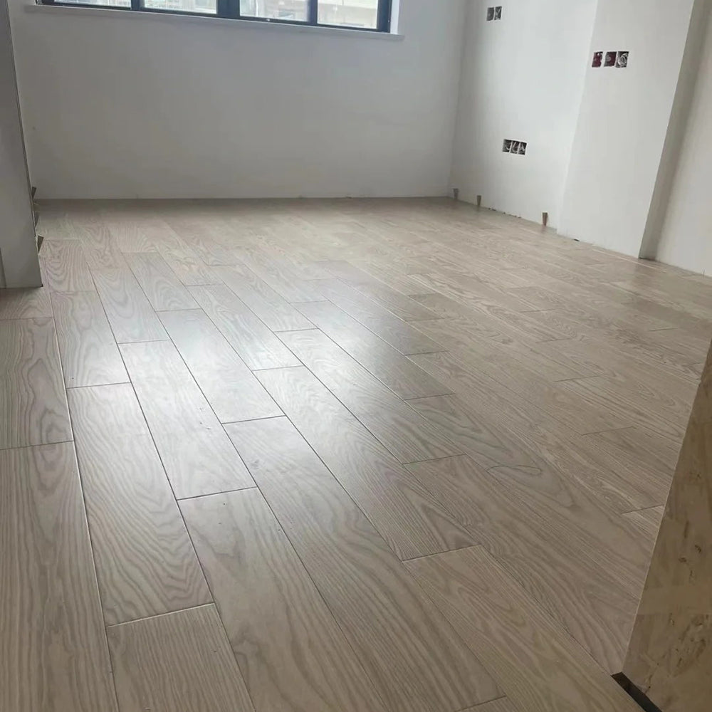 High Quality Ash Engineered Wood Flooring Prefinished Hardwood UV Lacquer Waterproof Anti-slip for Outdoor Office Hotel Use