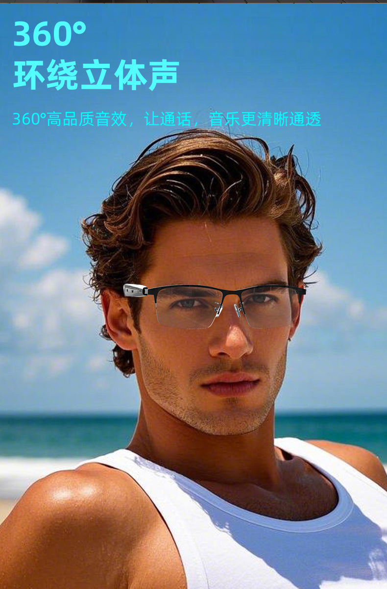 AI Bluetooth Smart Glasses Anti-Blue Light Translation in Hundreds of Languages Make Calls Listen to Music Wholesale