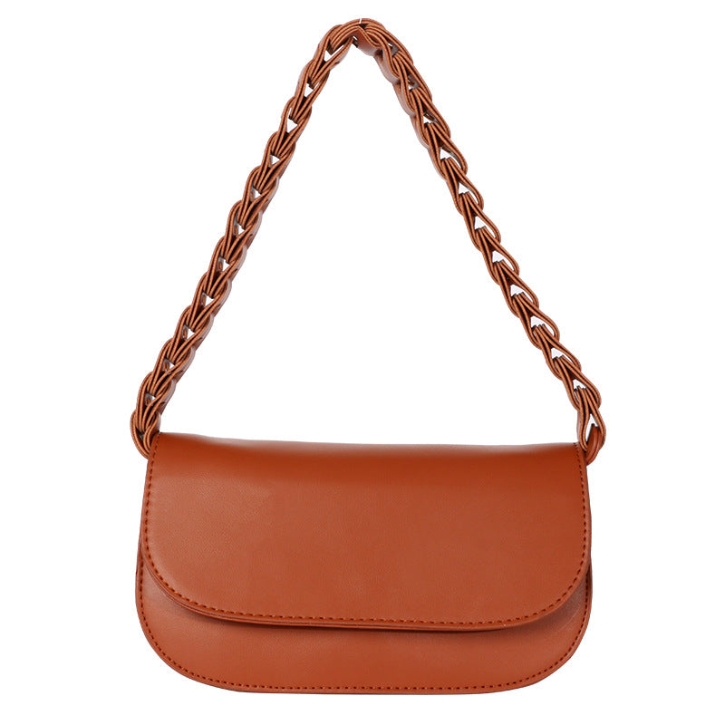 Fashion Woven Versatile Women's Bag Underarm Bag French Niche Versatile Saddle Bag Single Shoulder Bag New Crossbody Bag for Women