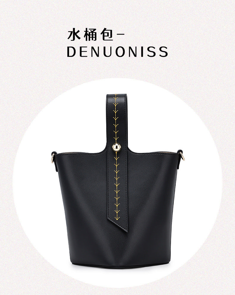 LOE New Style Water Bucket Bag minipebble Fashion Women's Bag Fortune Bucket Tote Bag Large Capacity Handbag for Women